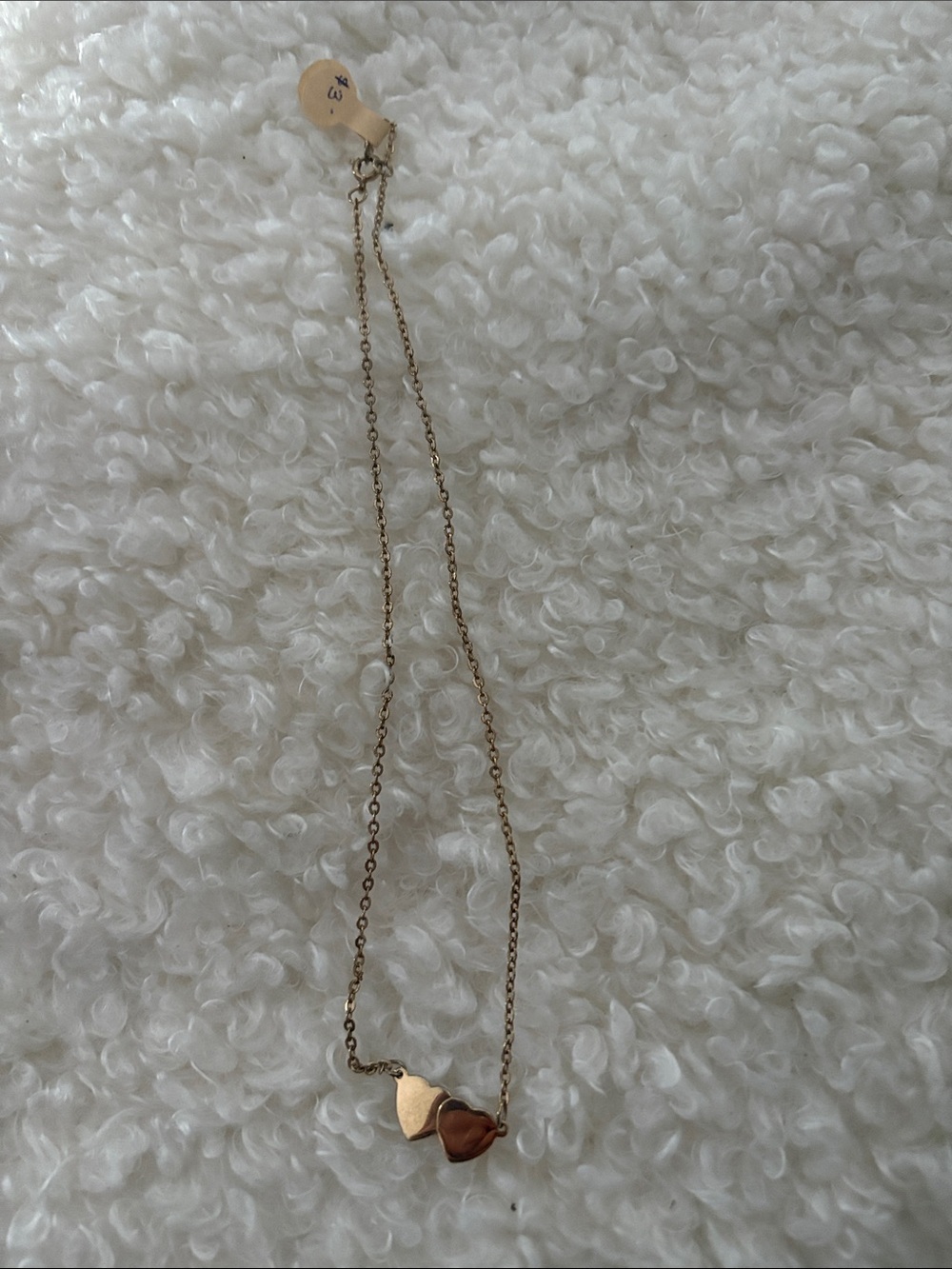 Two-Tone Heart Pendant Necklace - Gold and Rose Gold